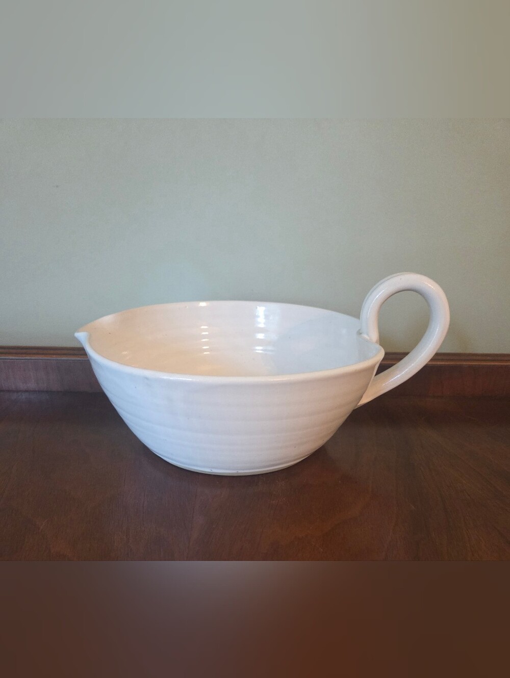 Rustic Vintage Handmade Batter Bowl